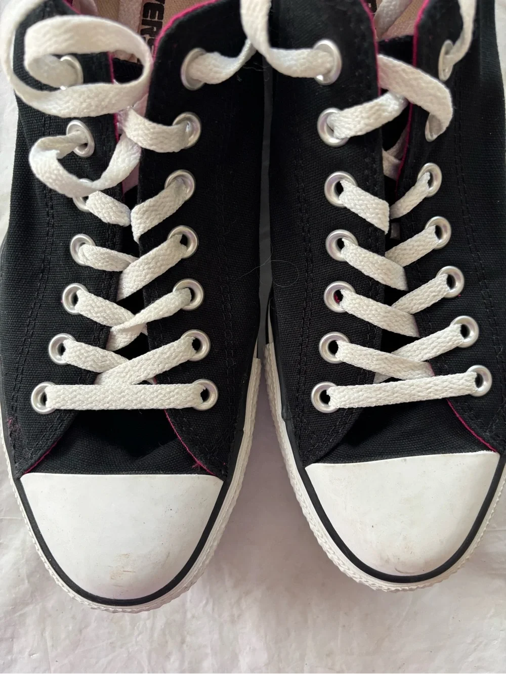 NWOT Converse Black Low Top Double Tongue Sneakers SZ 11 Men 9 Wmn - Picture 6 of 15